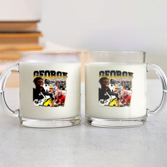Discover George Pickens Vintage 90s Graphic Style Glass Mugs