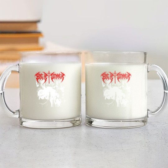 Discover Girl Dinner Black Metal Vintage Glass Mugs