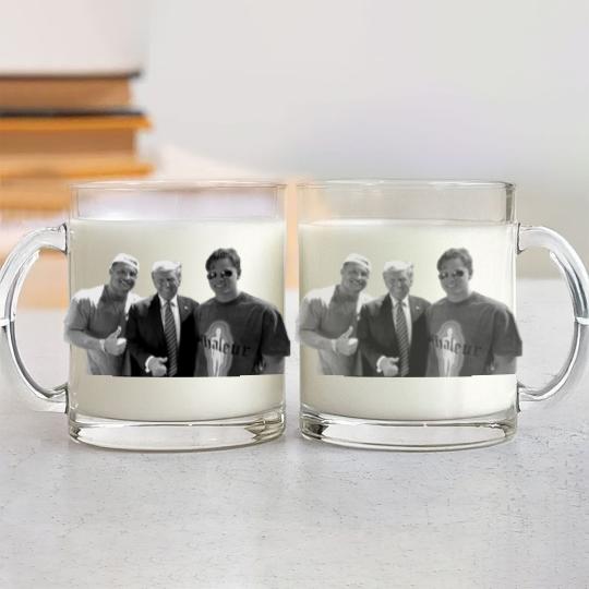 Discover Donald Trump Nick Bosa Joe Burrow Glass Mugs, Political Statement Glass Mugs, Conservative ShirtSports Glass Mugs