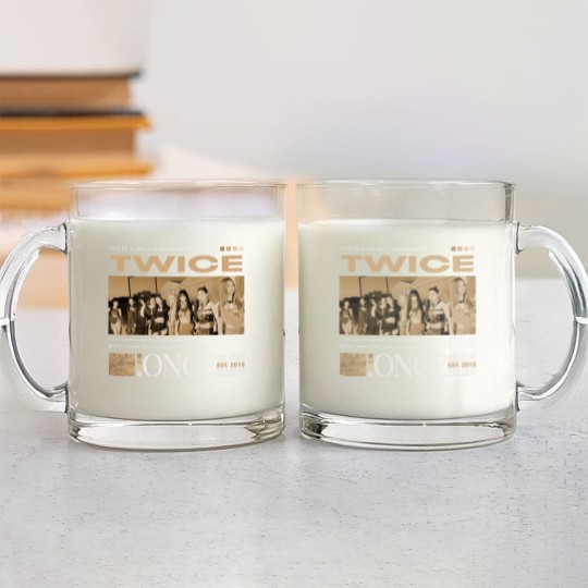 Discover Vintage Twice Glass Mugs, Twice Unisex Kpop Glass Mugs