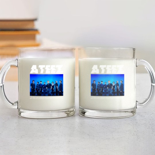 Discover ATEEZ Kpop Ateez The Fellowship Tour 2022 Kpop Glass Mugs