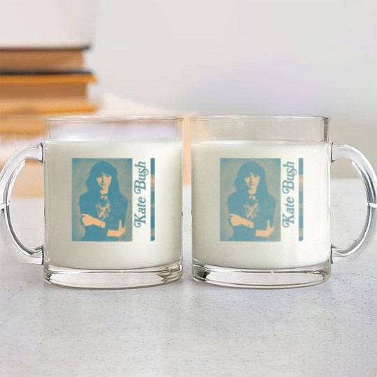 Discover Kate Bush / Retro Style FanArt - Kate Bush - Glass Mugs
