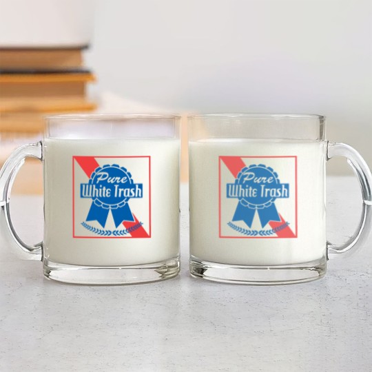 Discover Funny Redneck Gift, Pure White Trash Glass Mugs