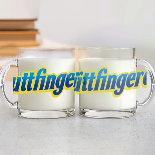 Discover Butterfingerer Adult Funny Glass Mugs, Butterfinger Parody Glass Mugs