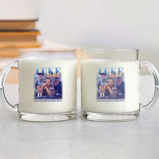 Discover Luke Nichols Vintage Bootleg Glass Mugs, Warm Fresh Bread With Honey Butter Glass Mugs
