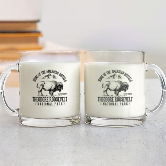 Discover Theodore Roosevelt National Park Souvenirs Hiking Adventure - Theodore Roosevelt - Glass Mugs