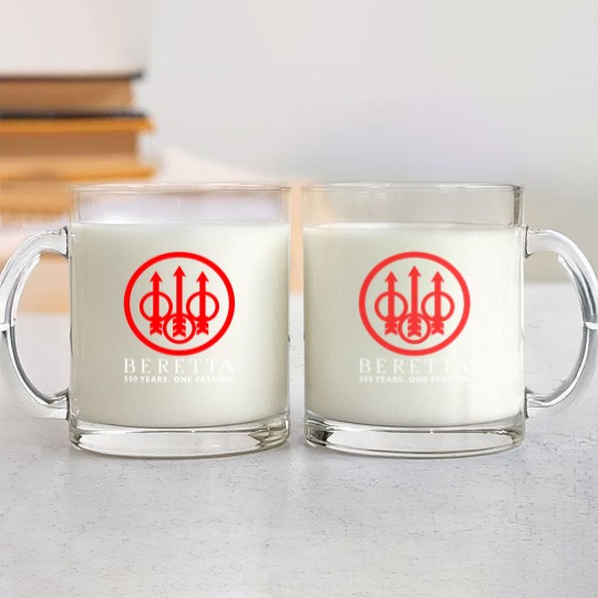 Discover Beretta Logo Glass Mugs