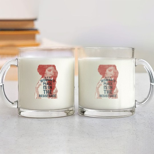 Discover Woman’s Place Is In The Resistance Feminist Glass Mugs