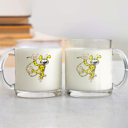 Discover Marsupilami waving Glass Mugs