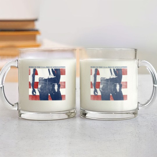 Discover Vintage Bruce Springsteen Glass Mugs, Bruce Springsteen Glass Mugs