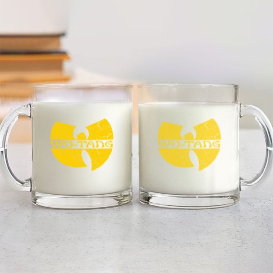 Discover Wutang with Text - Grunge - Wutang - Glass Mugs
