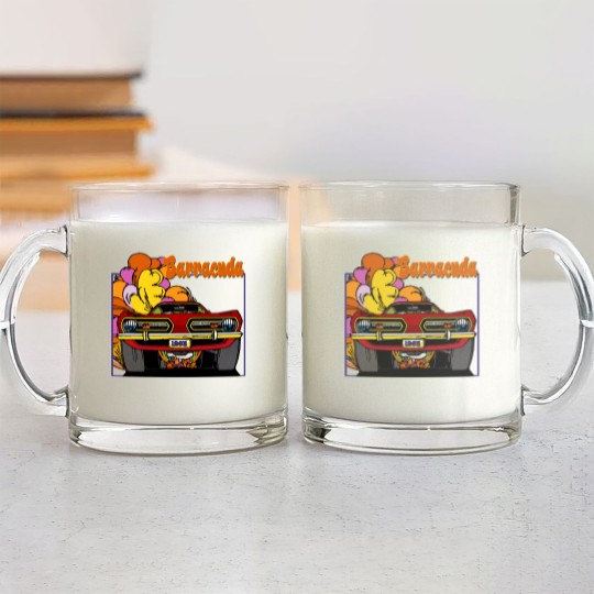 Discover 1968 Plymouth Barracuda Car T Glass Mugs