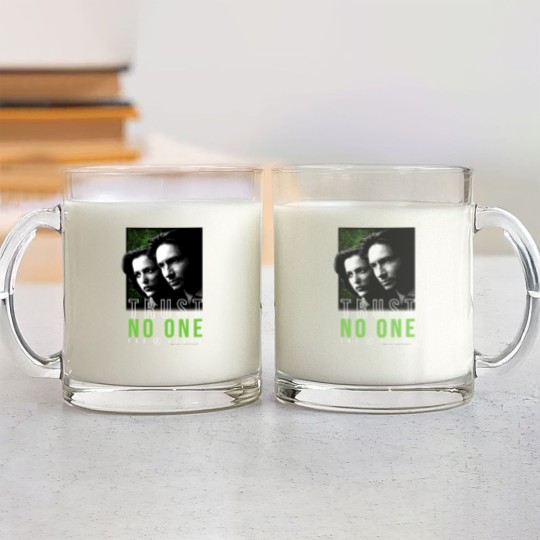 Discover The X-Files Mulder Scully Trust No One Glass Mugs