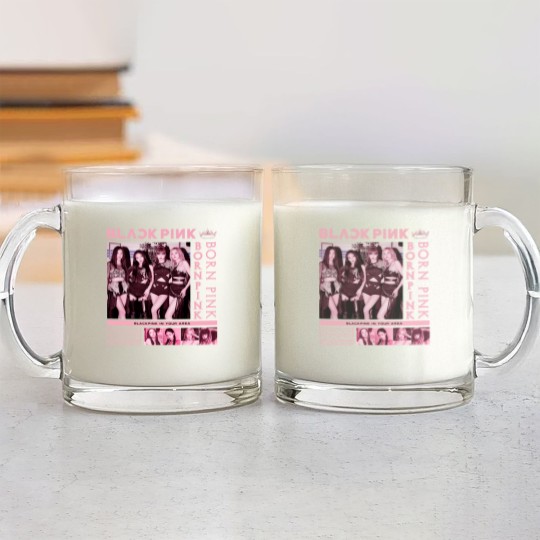 Discover Blackpink Glass Mugs, Black Pink Glass Mugs For Fan, Blackpink Kpop Glass Mugs
