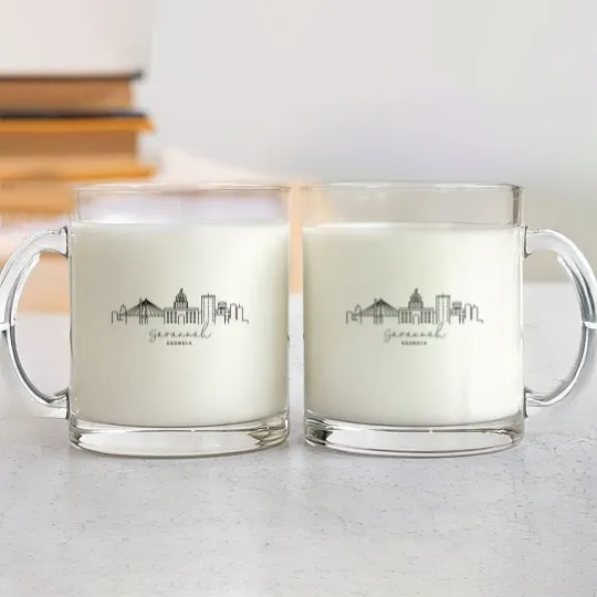 Discover Savannah Glass Mugs, Georgia Glass Mugs, Savannah GA Glass Mugs
