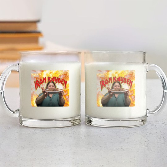 Discover Iron Kayden - Kay´s Cooking (Alphabet Soup) Glass Mugs