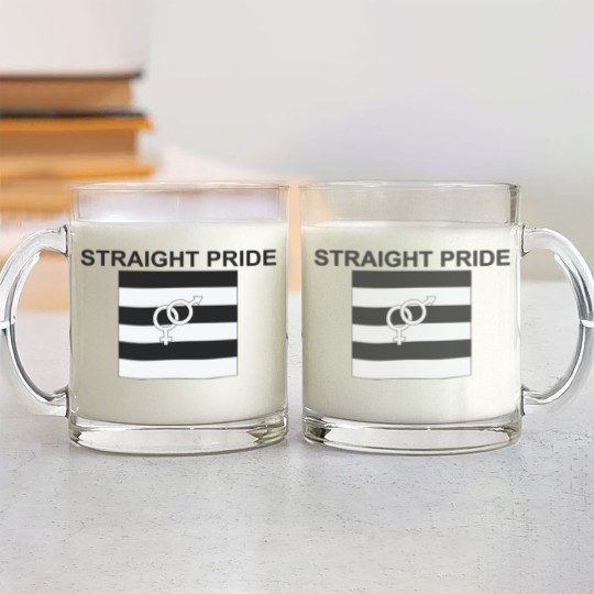 Discover Straight Pride Glass Mugs Gender Symbols Men & Woman