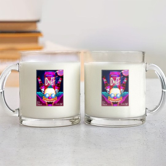 Discover Krusty the Clown Glass Mugs, Duff Beer Glass Mugs Glass Mugs, Simpson Glass Mugs