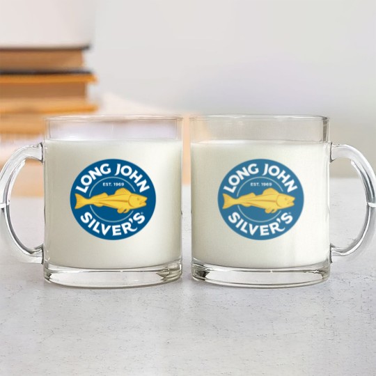 Discover Long John Silvers Restaurant Logo Glass Mugs
