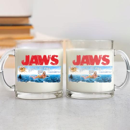 Discover Jaws Amity Island Movie Glass Mugs