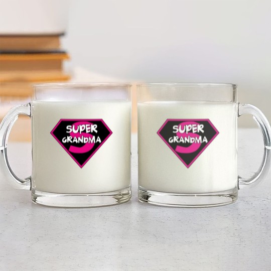 Discover Super Grandma Glass Mugs