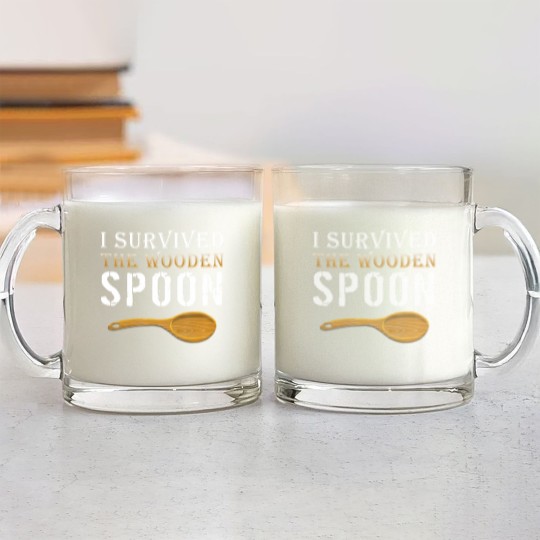 Discover Survivor Glass Mugs I Survived The Wooden Spoon