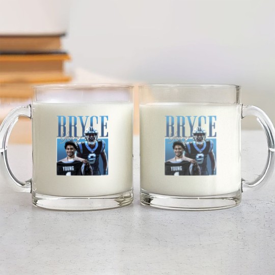 Discover Bryce Young Carolina Panthers Glass Mugs