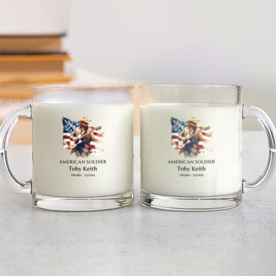 Discover Toby Keith American soldier Glass Mugs