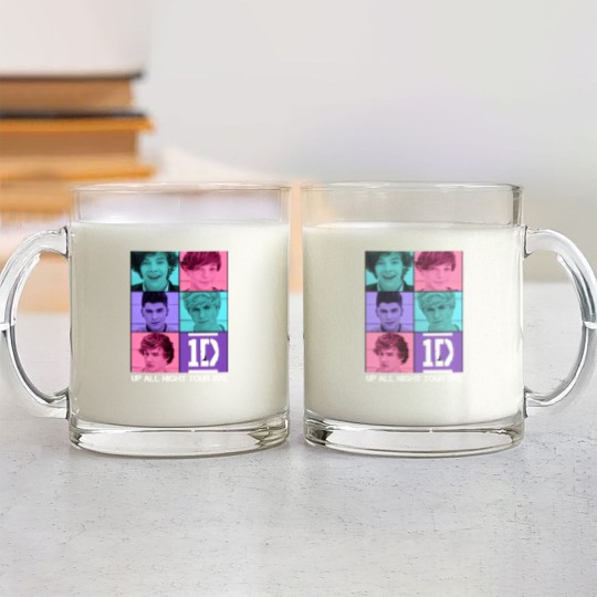 Discover Up All Night Tour 2012 Harry selfie One direction Glass Mugs Merch