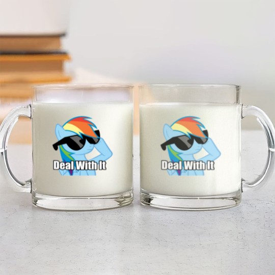 Discover Rainbow Dash Classic Glass Mugs