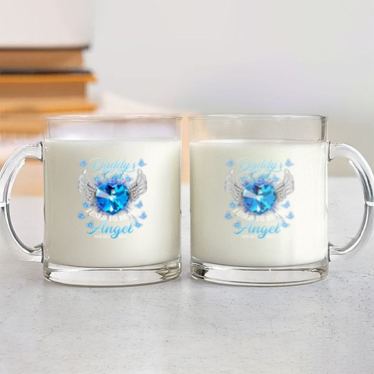 Discover daddys girl i used to be his angel now hes mine Glass Mugs