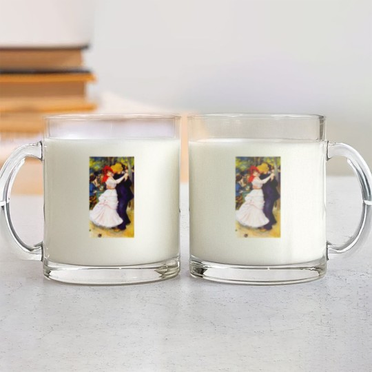 Discover Auguste Renoir - Dance At Bougival Glass Mugs