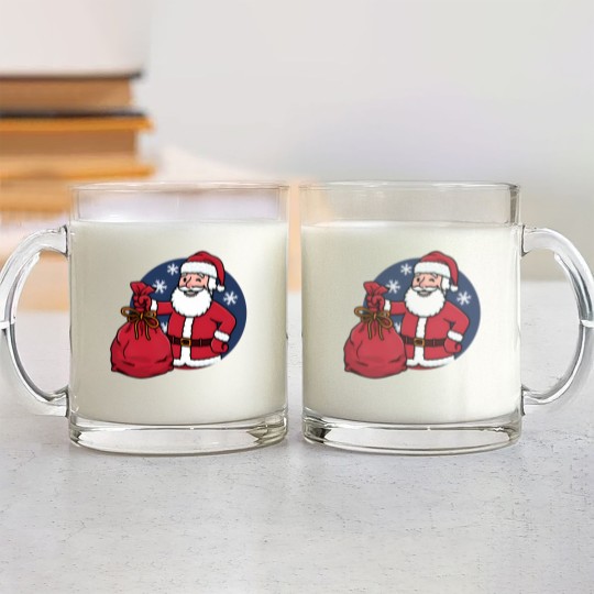 Discover Vault Santa - Falllout - Glass Mugs