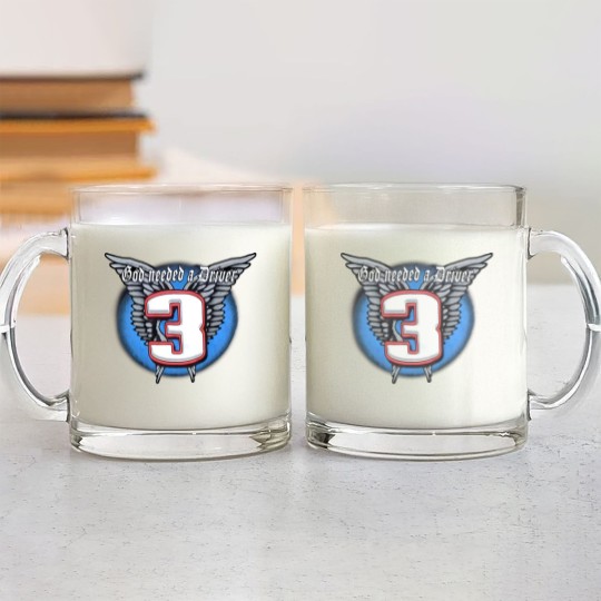 Discover Vintage Dale Earnhardt Sr. no. 3 God Needed a Driver Glass Mugs