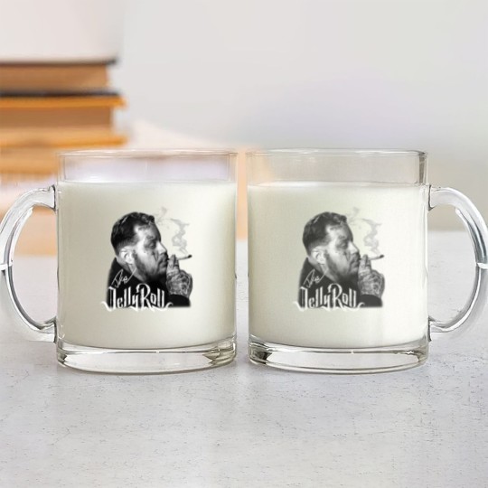 Discover Jelly Roll Glass Mugs, Jelly Roll Country Music Glass Mugs, Jelly Roll Addiction Fan Glass Mugs
