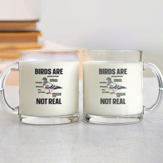 Discover Birds Are Not Real Glass Mugs