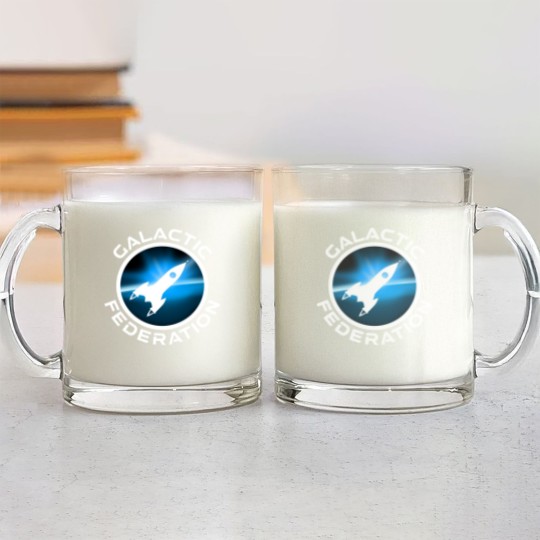 Discover Galactic Federation Logo - Galactic Federation - Glass Mugs