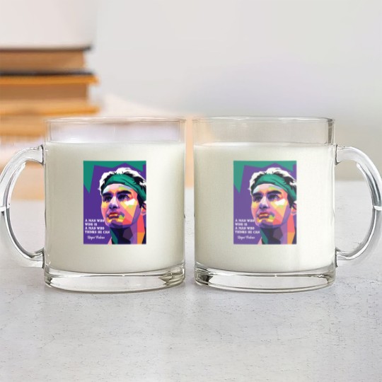 Discover Roger federer motivation - Roger Federer - Glass Mugs