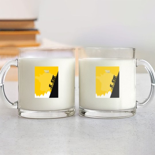 Discover Le Tour De France Glass Mugs