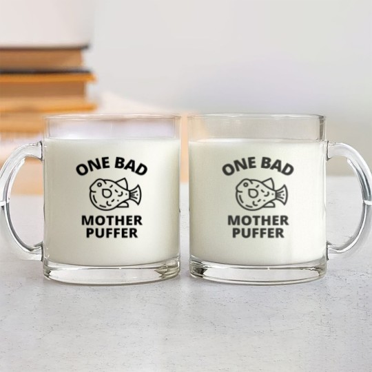 Discover One bad mother puffer Glass Mugs