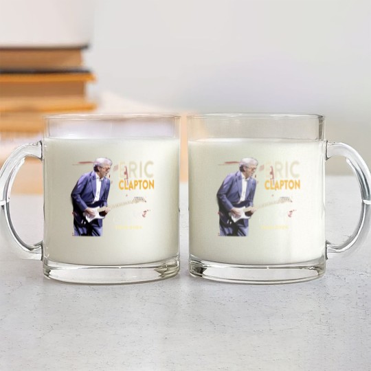 Discover Eric Clapton 2024 tour Music Black Glass Mugs Great Gift