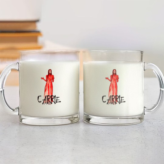 Discover bloody carrie Fitted Glass Mugs