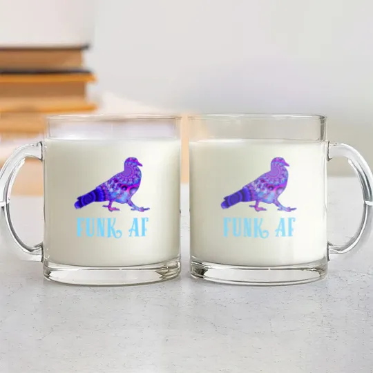 Discover Pigeons Playing Ping Pong Funk AF PPPP Glass Mugs