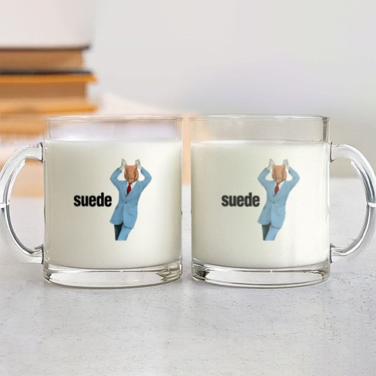 Discover 1993 Suede - Animal Nitrate Glass Mugs, Suede Band Glass Mugs