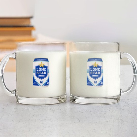 Discover Lone Star Light Can Glass Mugs