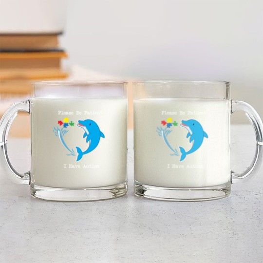 Discover Please Be Patient I Have Autism Classic Glass Mugs Glass Mugs