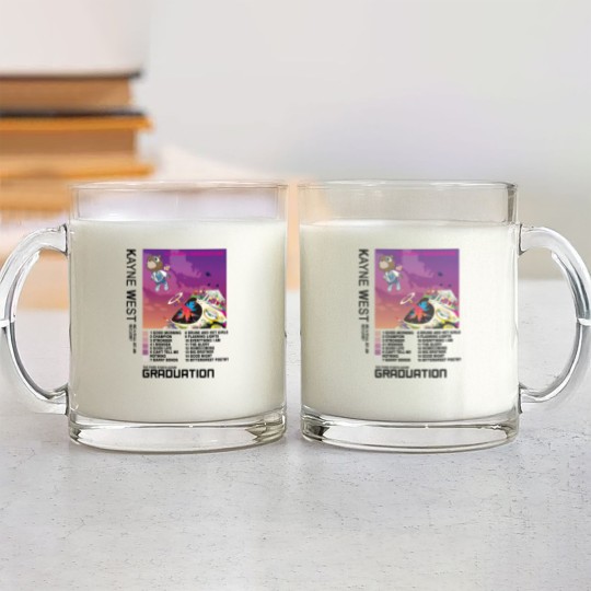 Discover NEW Kanye West Graduation Glass Mugs, Kanye West Glass Mugs