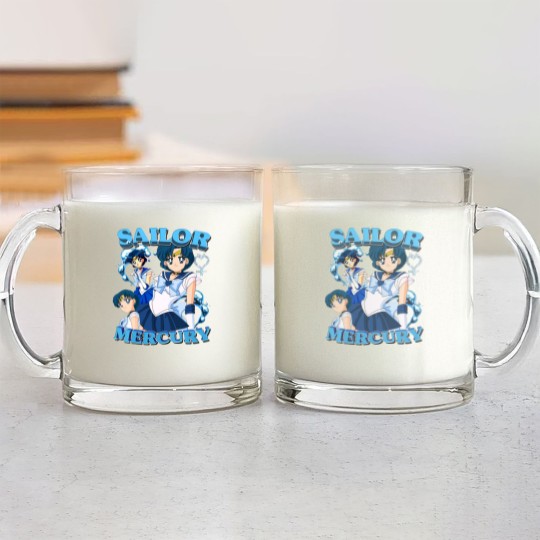 Discover Sailor Mercury Ami Mizuno Bootleg Glass Mugs