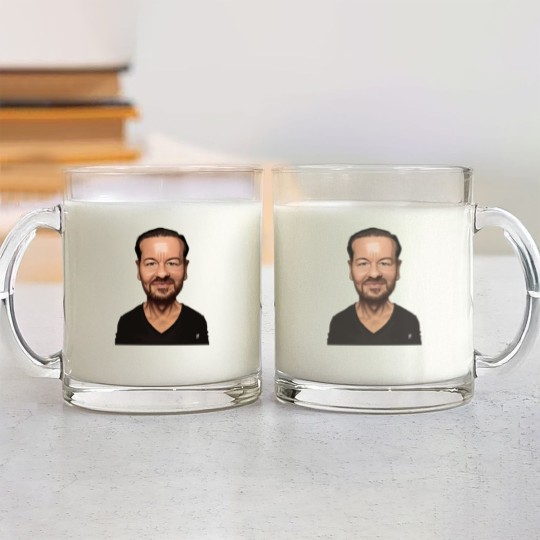 Discover Ricky Gervais - Ricky Gervais - Glass Mugs