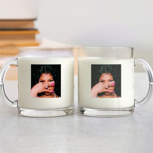 Discover the Nicki Minaj Graphic Unisex Glass Mugs, Glass Mugs